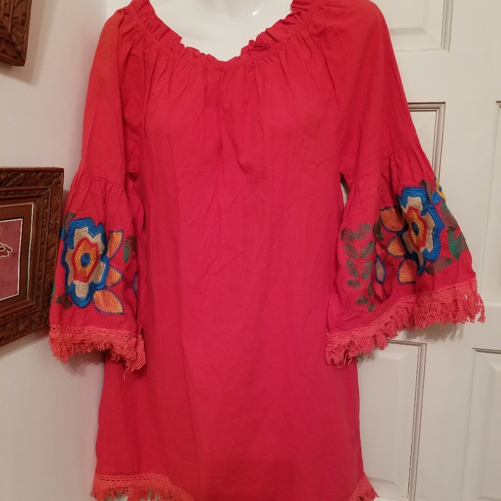 Velzera cotton boho dress M